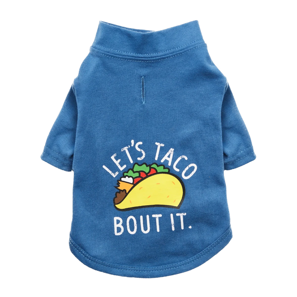 The Essential T-Shirt - "Let's Taco Bout It", Dog Tee - Pets Perfect