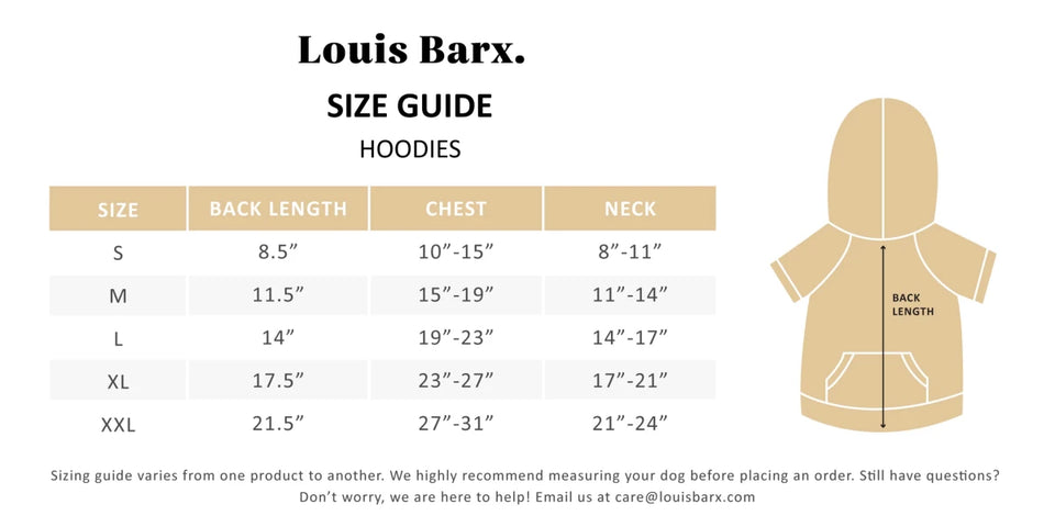 Louis Barx Everyday Dog Hoodie - Always Hungry, Blueberry Blue - Pets Perfect