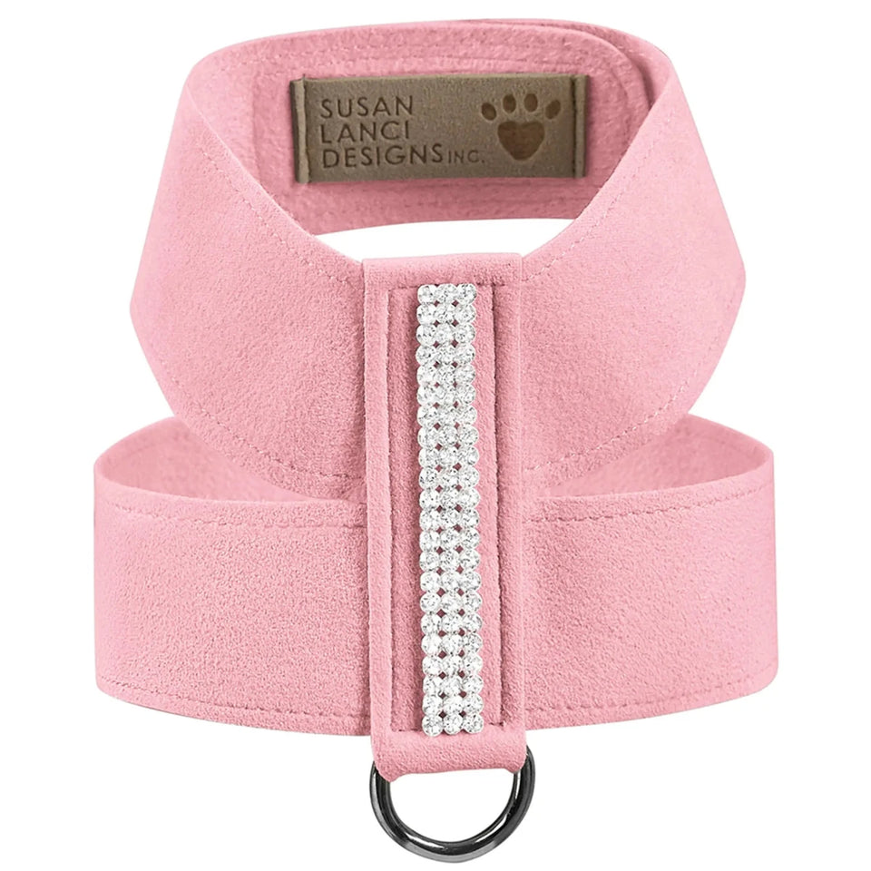 Susan Lanci Designs 3 Row Giltmore Crystals Tinkie Dog Harness, Red/XS, view 26