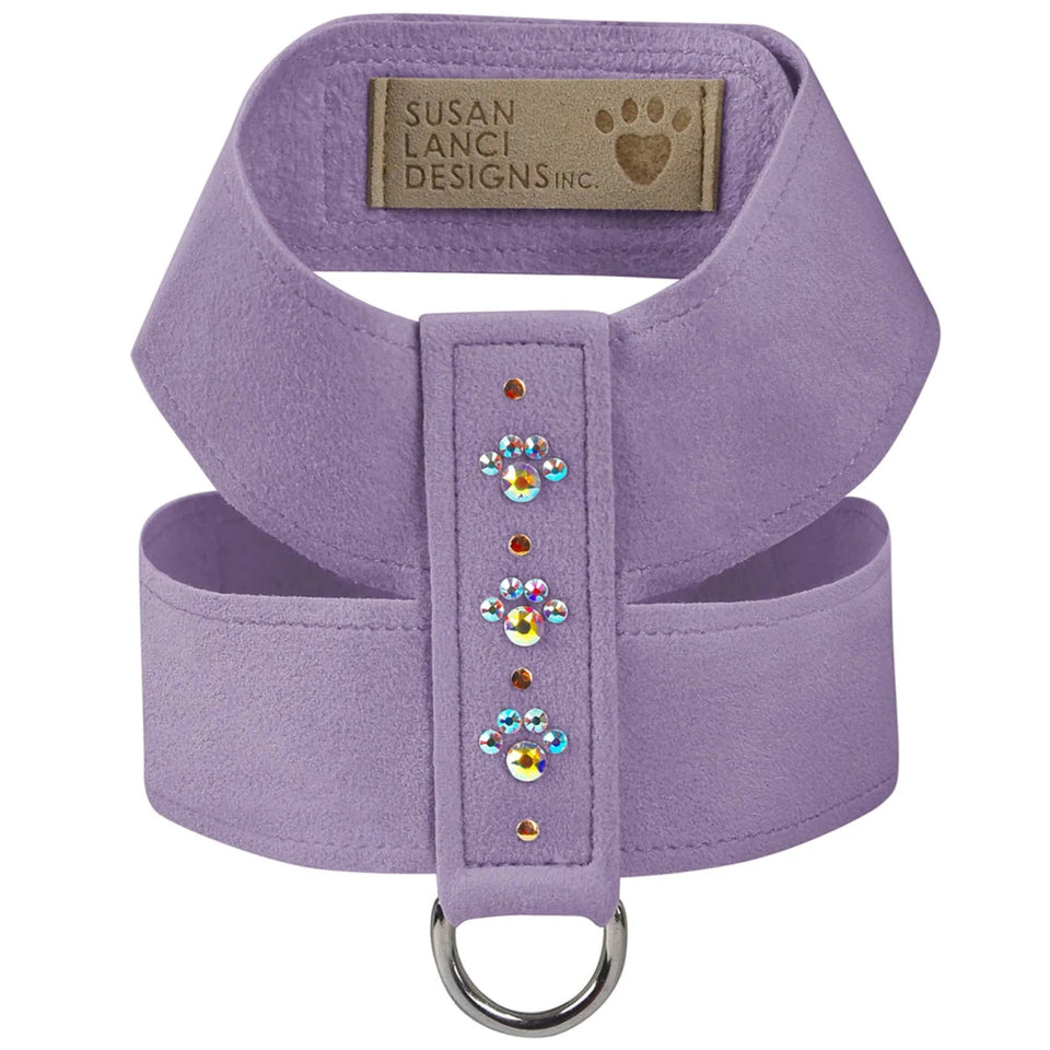 Susan Lanci Designs Crystal Paws Tinkie Dog Harness, French lavender/XL, view 4