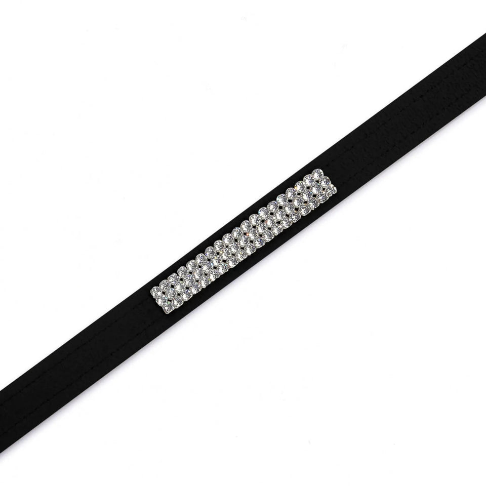Susan Lanci Designs 3 Row Giltmore Crystals Dog Leash, view 8