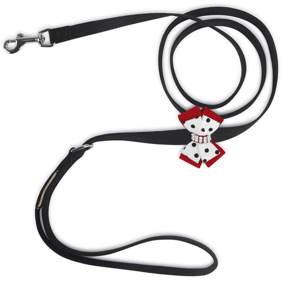 Susan Lanci Designs Minnie Double Nouveau Bow Dog Leash, view 2