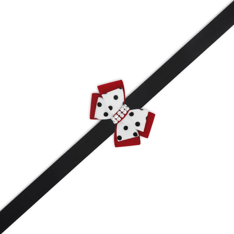 Susan Lanci Designs Minnie Double Nouveau Bow Dog Leash, view 4