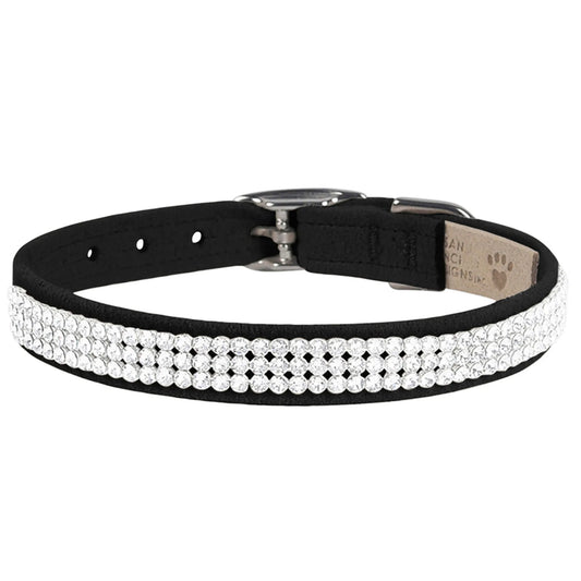 Susan Lanci Designs 3 Row Giltmore Crystals Collar - Pets Perfect