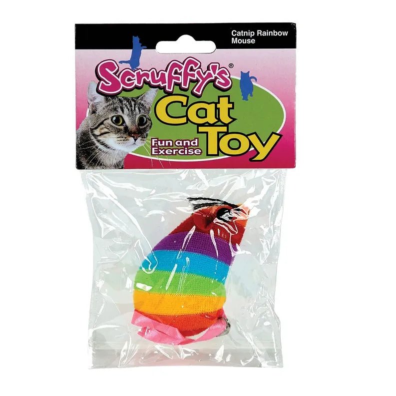 Scruffy's Catnip Rainbow Mouse - Pets Perfect