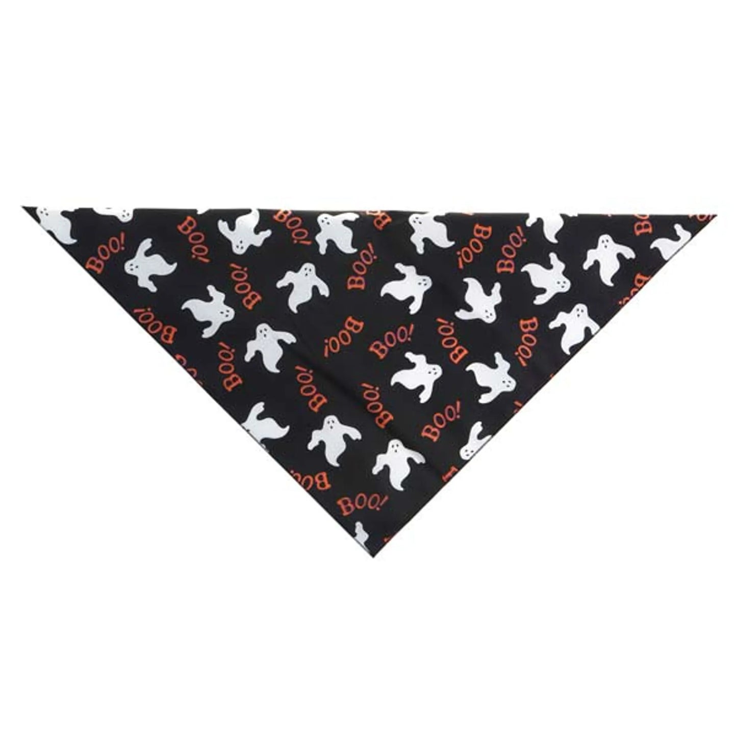 Top Performance Glow Ghost Dog Bandana - Halloween Spooky Tie-On Pet Bandana