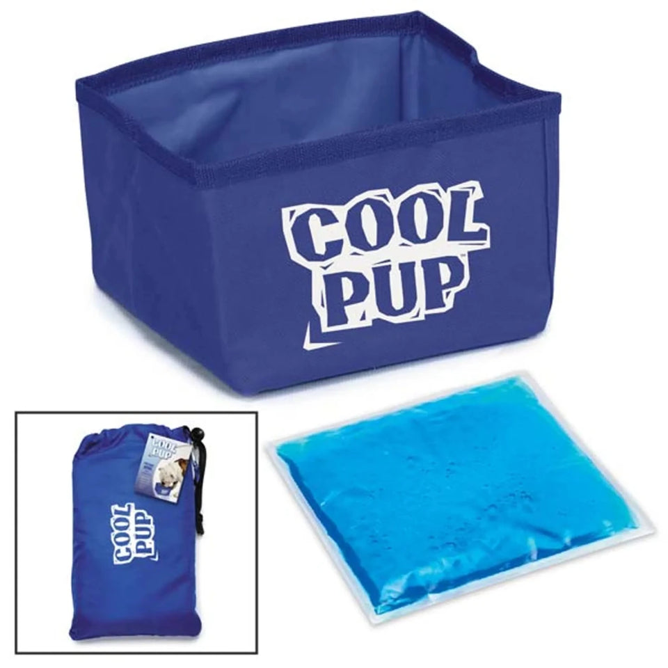 Cool Pup Portable Bowl Blu - Pets Perfect