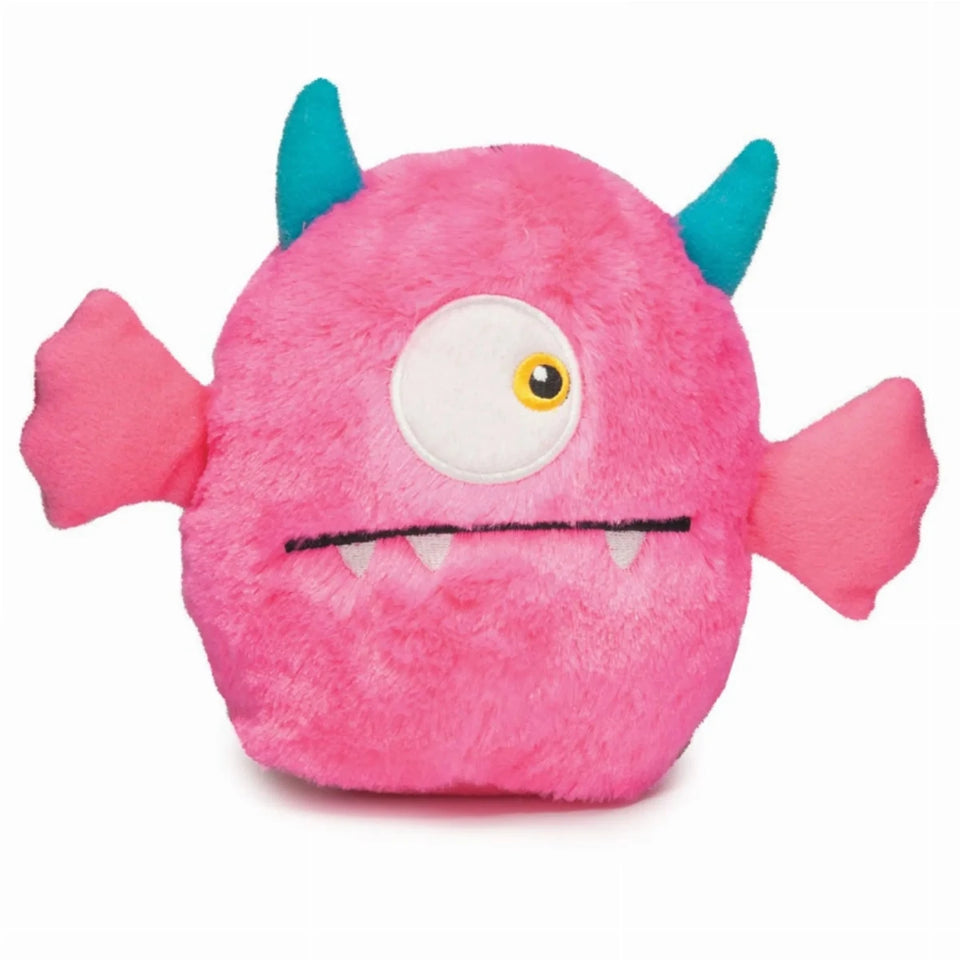 Zanies Rock Monster Stuffed Plush Dog Toy - Blue, Pink & Purple, 1, view 3