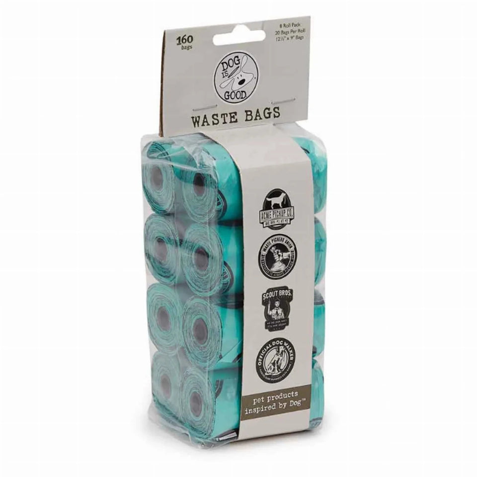 Dog is Good Waste Bags 160 ct - Green & Purple, view 2