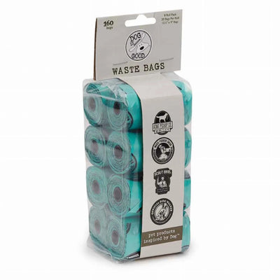 Dog is Good Waste Bags 160 ct - Green & Purple