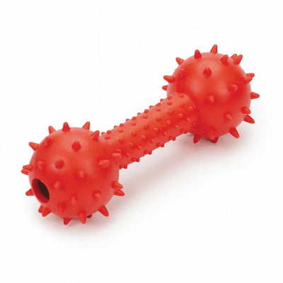 DG Spiked TPR Dumbbell with Bell - Pets Perfect