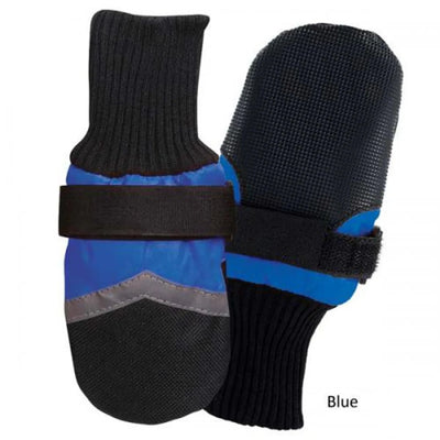Guardian Gear Dog Boots - All-Weather Paw Protection, Blue & Orange, 3XS/1