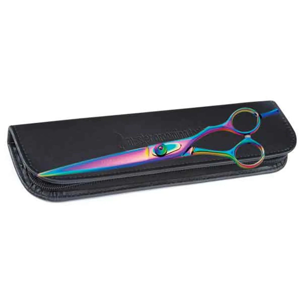MG 5200 Blue Titanium Straight Grooming Shears, Rainbow/8.5IN, view 6