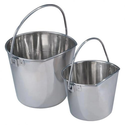 ProSelect Stainless Steel Flat Sided Pail - 1 qt to 9 qt, 1QT