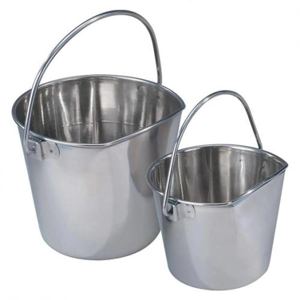 ProSelect Stainless Steel Flat Sided Pail - 1 qt to 9 qt, 1QT