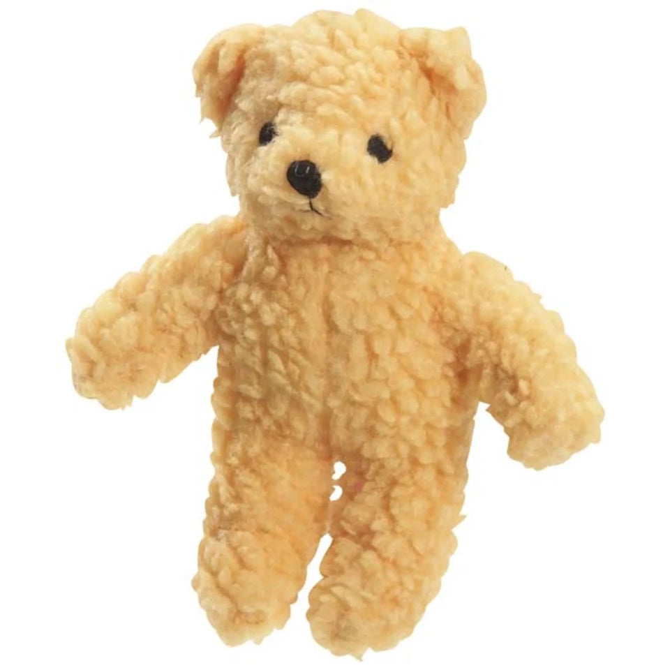 Zanies Berber Bear Plush Dog Toy 8.5 in - Blue, Purple, Red & Yellow, view 9