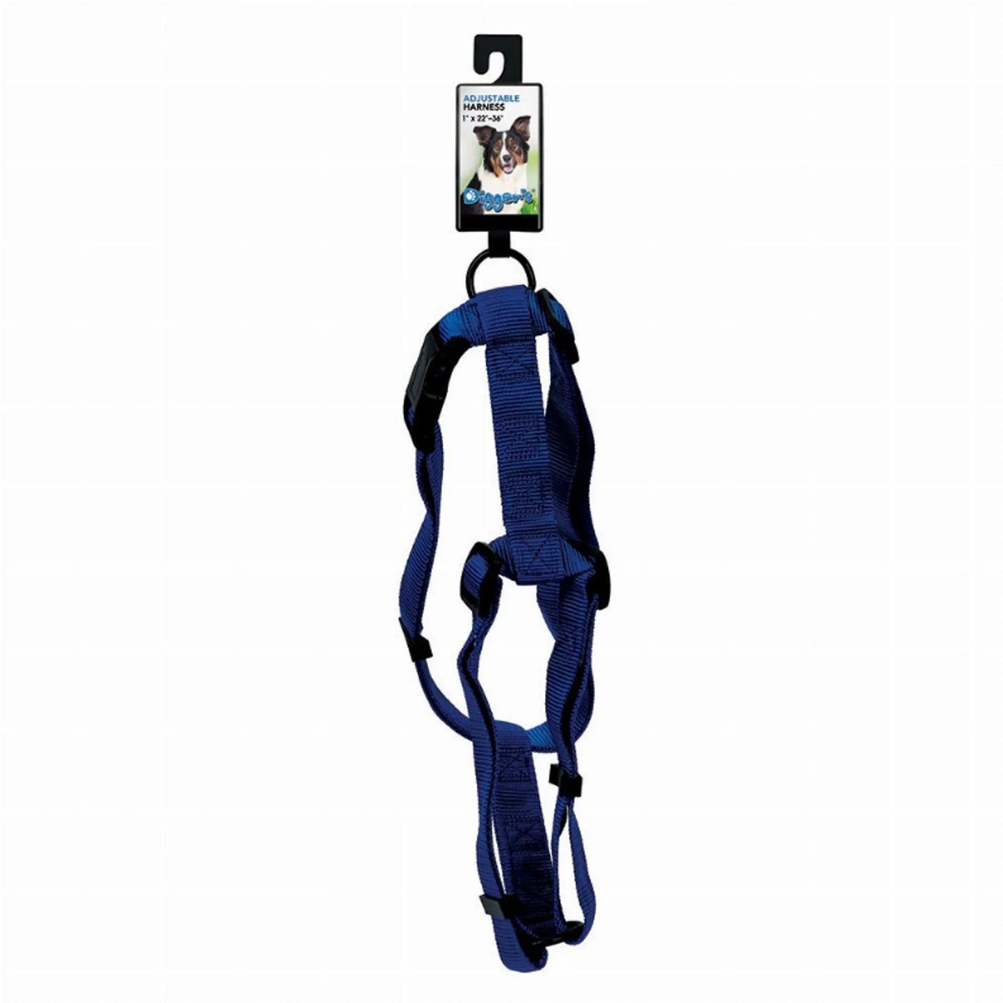 DGR 1in Adjustable Harness Black - Pets Perfect