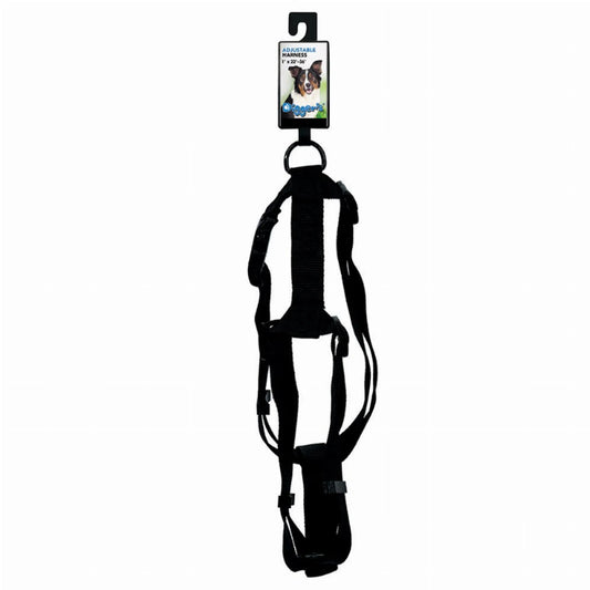 DGR 1in Adjustable Harness Black - Pets Perfect