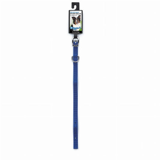 DGR 1/2in Nylon Collar 12in Black - Pets Perfect