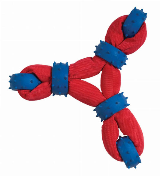 Chomper Gladiator Tuff Nylon Triangle Flying Disc - Durable Fetch Toy for Dogs