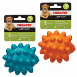 Chomper Rubber Hedgehog Dog Toy - Durable Squeaky Chew Toy with Textured Spikes - Pets Perfect