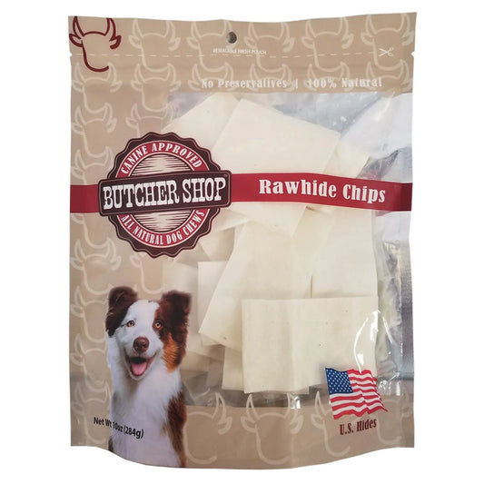 10 Oz Rawhide Chips Strips - Pets Perfect