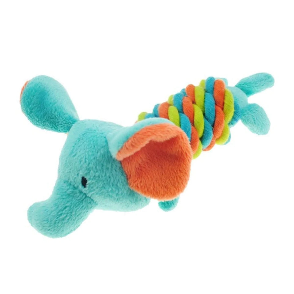 CHP Plush char w rope twist body Elephan, view 4