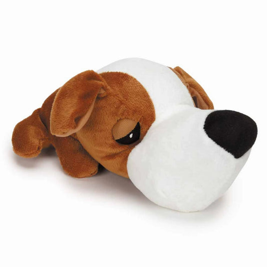 Digger's FatHedz Beagle Unstuffed Dog Toy - Squeaky Plush with No Stuffing Mess