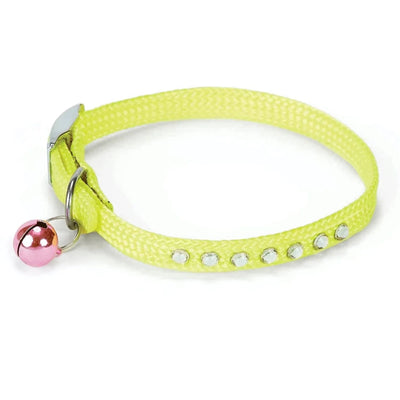 SFY Jeweled Nylon Cat Collar 3/8inx9in - Pets Perfect