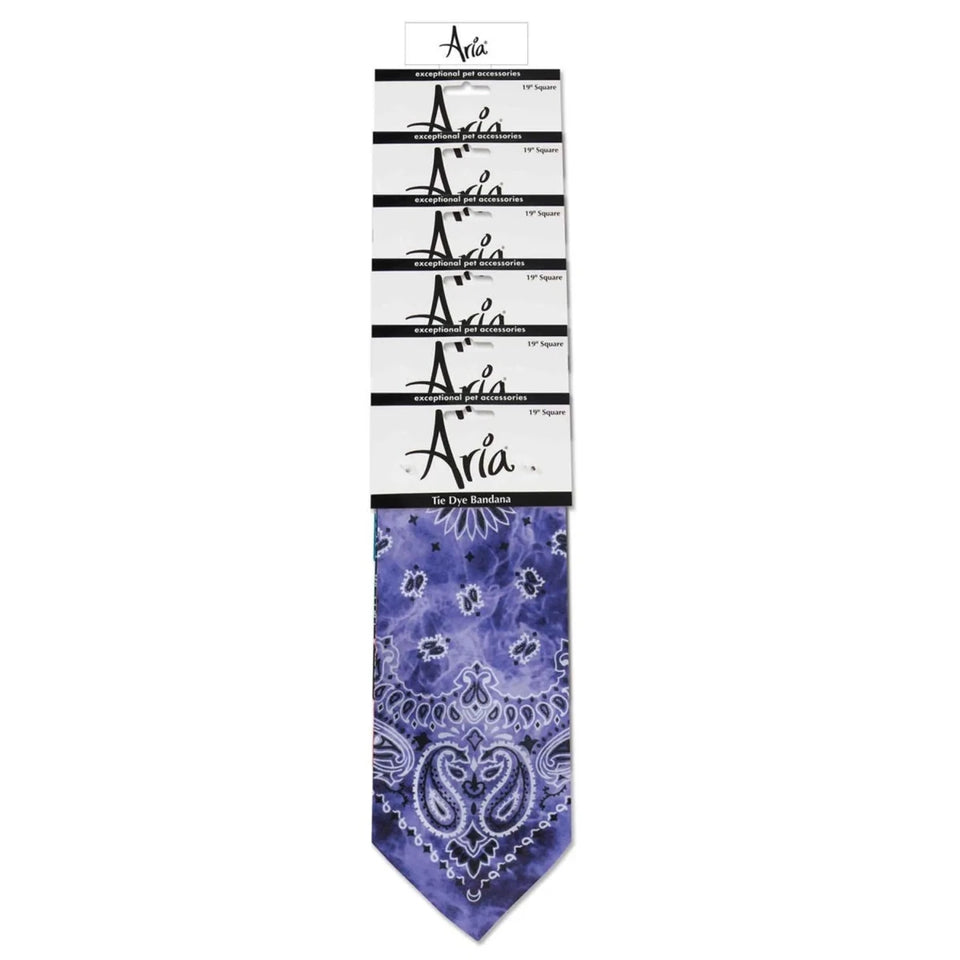 AR Tie-dye Bandanas with clip strip - Pets Perfect