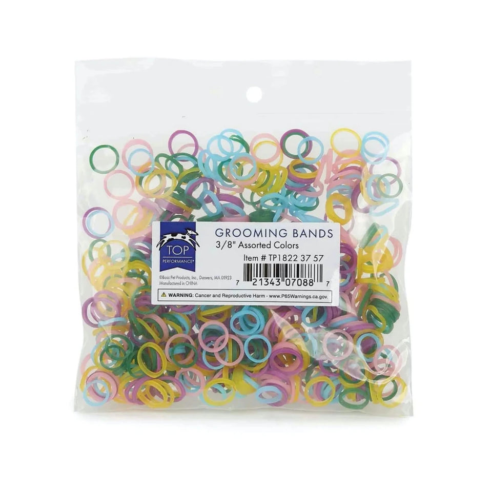 TP Grooming Bands 3/8 in Assorted - Pets Perfect