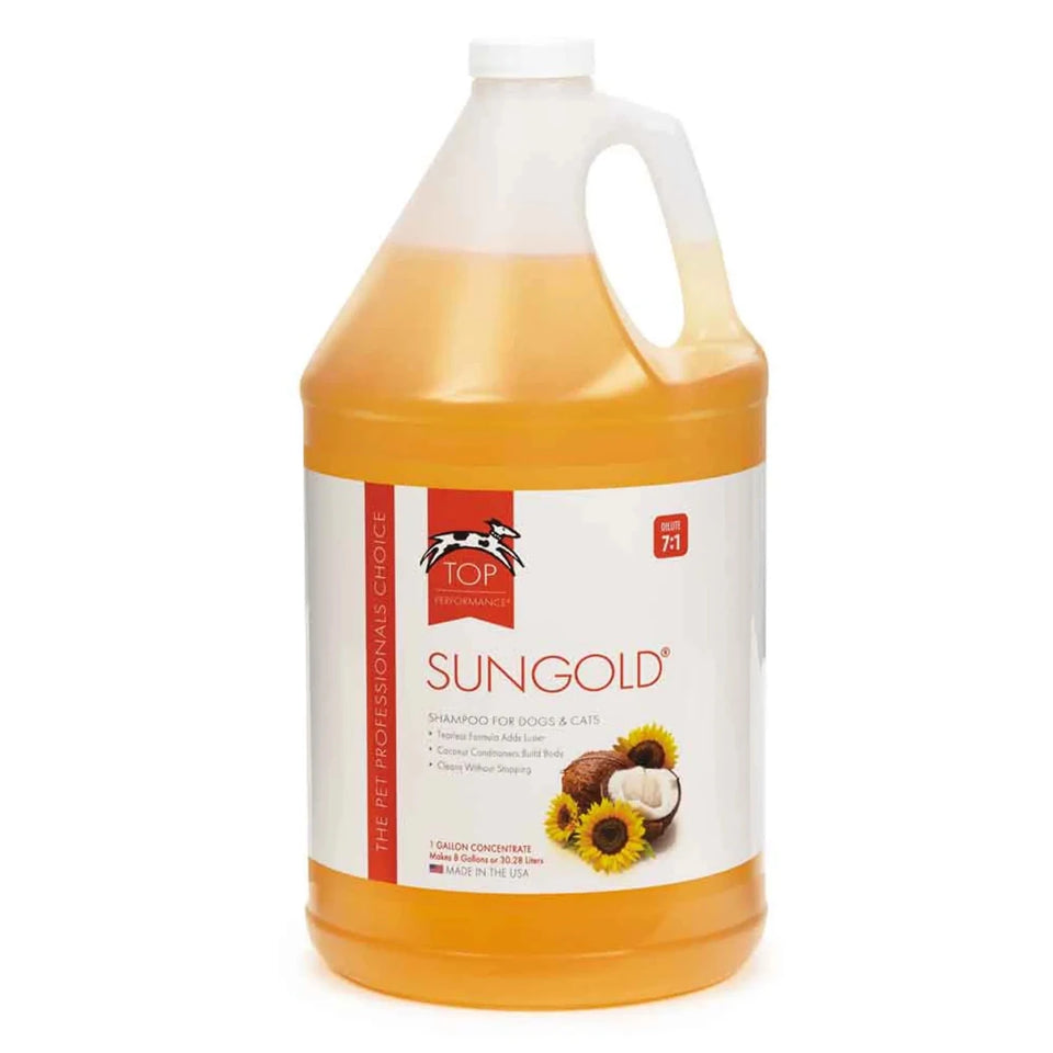 Top Performance SunGold Pet Shampoo, 1 gal - Pets Perfect
