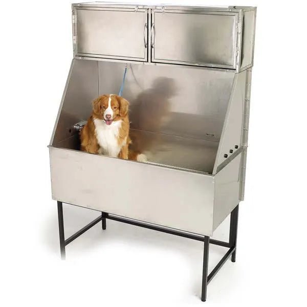 Master Equipment Deluxe Stainless Steel Overhead Tub Cabinet - Pets Perfect