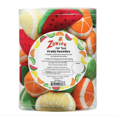 ZA Fruity Sweeties Cat Toy Canist 28pc - Pets Perfect
