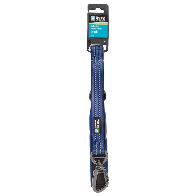 GG Reflect Dbl-Handle Dog Leash Blu 6 ft - Pets Perfect