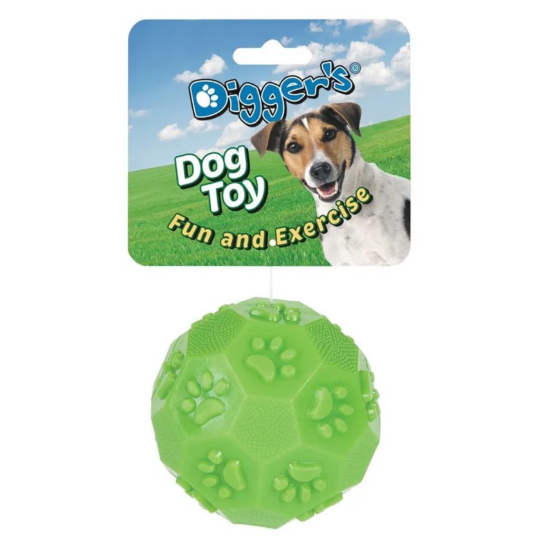 Digger's Paw Chuckle & Dog Treat Ball LGrn - Pets Perfect