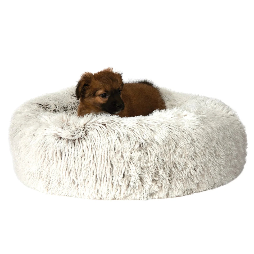 SP Plush Cuddler Bed Crm X-Small/Small - Pets Perfect