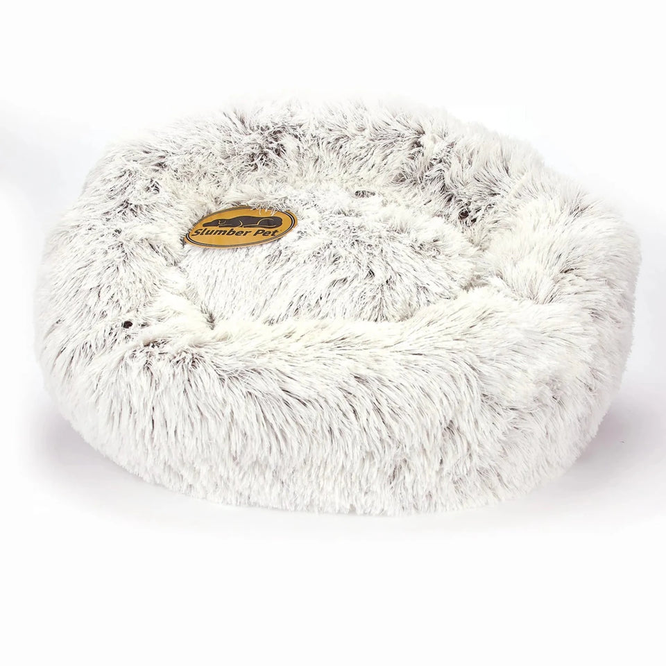 SP Plush Cuddler Bed Crm M/Large - Pets Perfect
