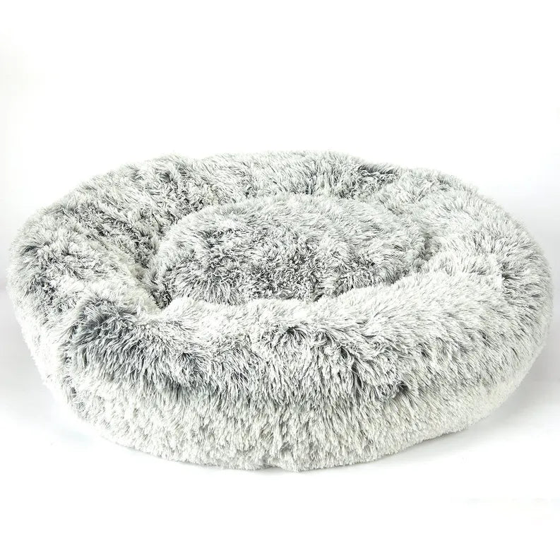 SP Plush Cuddler Bed Blk/Wht M/Large - Pets Perfect