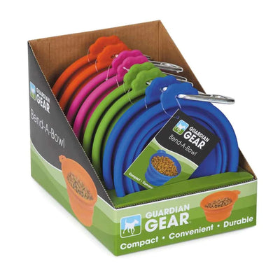 Guardian Gear Bend-a-Bowl Flexible Travel Dog Bowl Small 8 ct Display - Pets Perfect