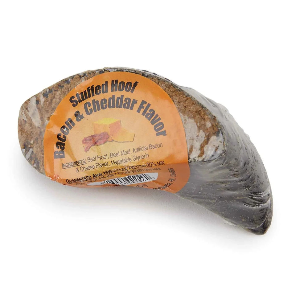 SCP Bacon and Cheddar Stuffed Cow Hoof - Pets Perfect