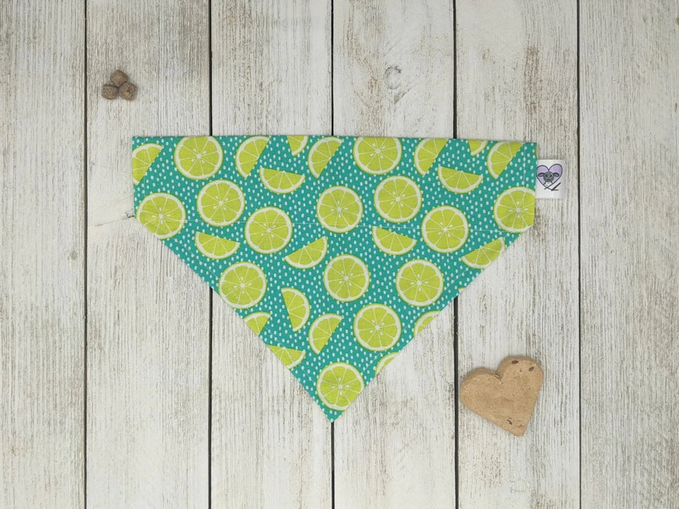 Over-The-Dog Collar Dog Bandana, Handmade Slide-On, 26 Prints, view 134