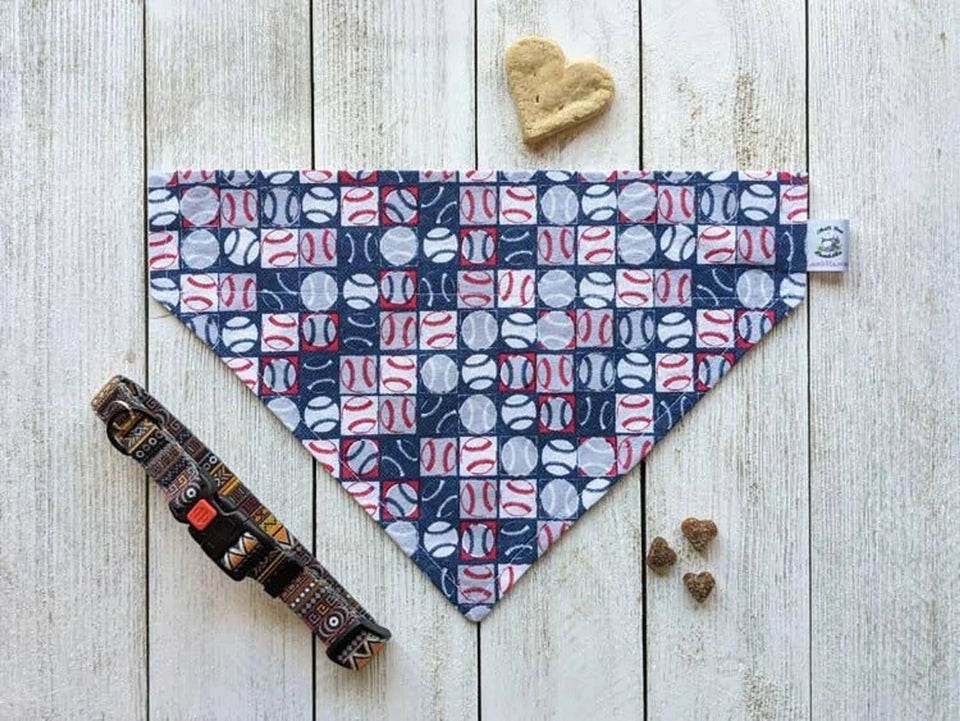 Over-The-Dog Collar Dog Bandana, Handmade Slide-On, 26 Prints, LARGE/1, view 29