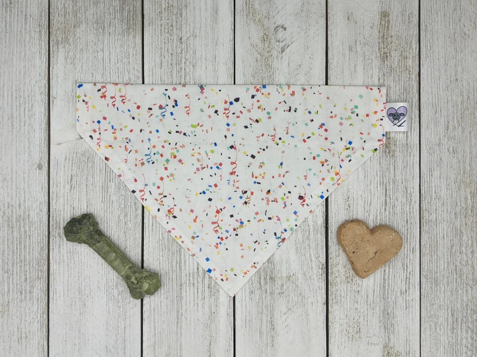 Over-The-Dog Collar Dog Bandana, Handmade Slide-On, 26 Prints, KITTY/1, view 45