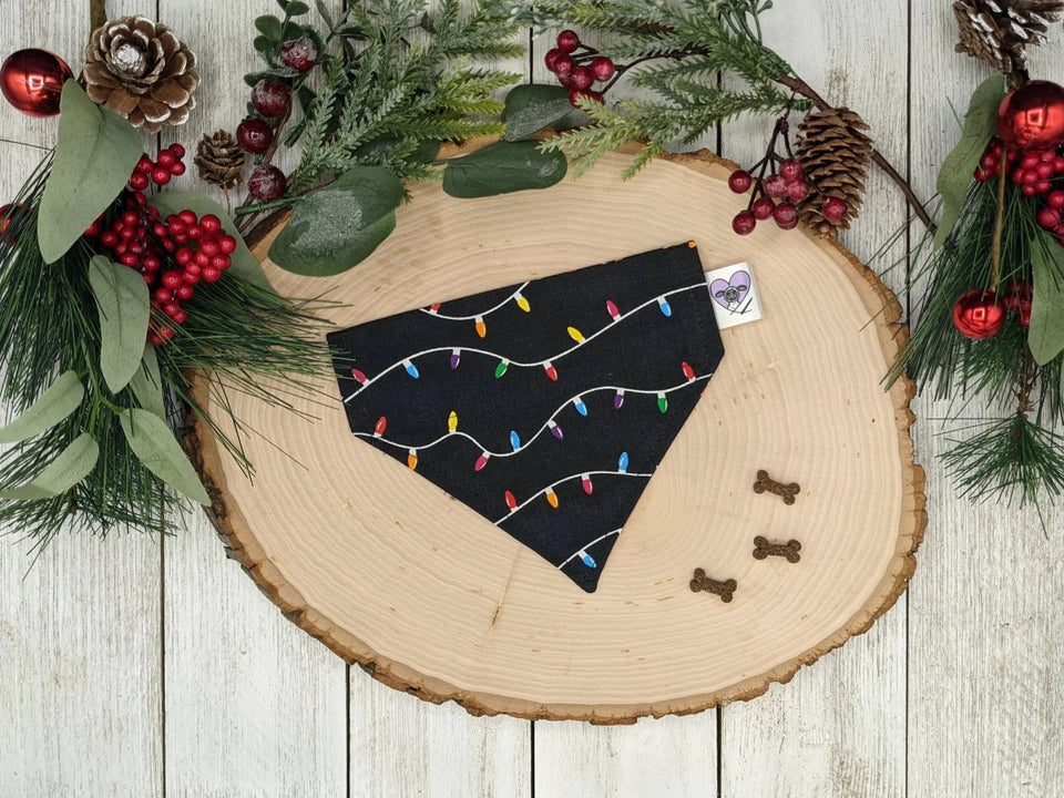 Over-The-Dog Collar Dog Bandana, Handmade Slide-On, 26 Prints, LARGE/1, view 69