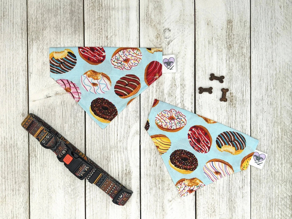 Over-The-Dog Collar Dog Bandana, Handmade Slide-On, 26 Prints, KITTY/1, view 96