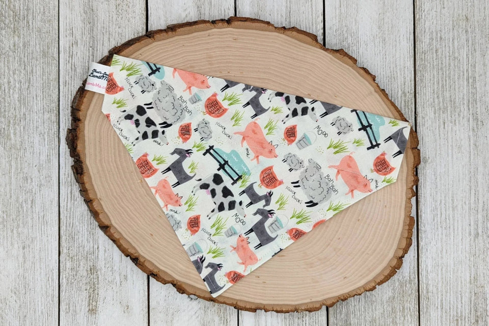 Over-The-Dog Collar Dog Bandana, Handmade Slide-On, 26 Prints, MEDIUM/1, view 99