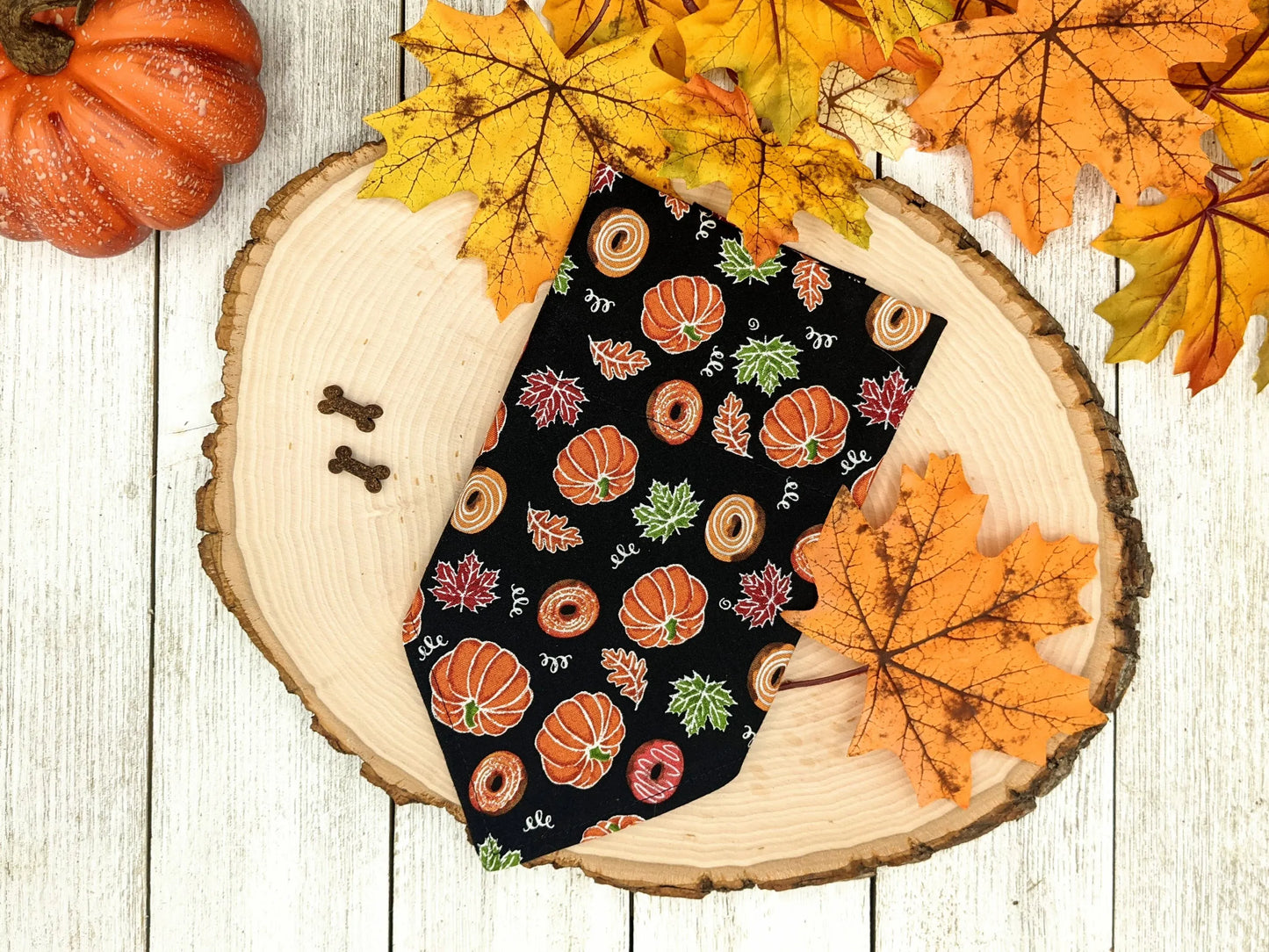 Halloween Dog Bandana - Over-The-Collar Slide-On Pet Bandana (Multiple Sizes)