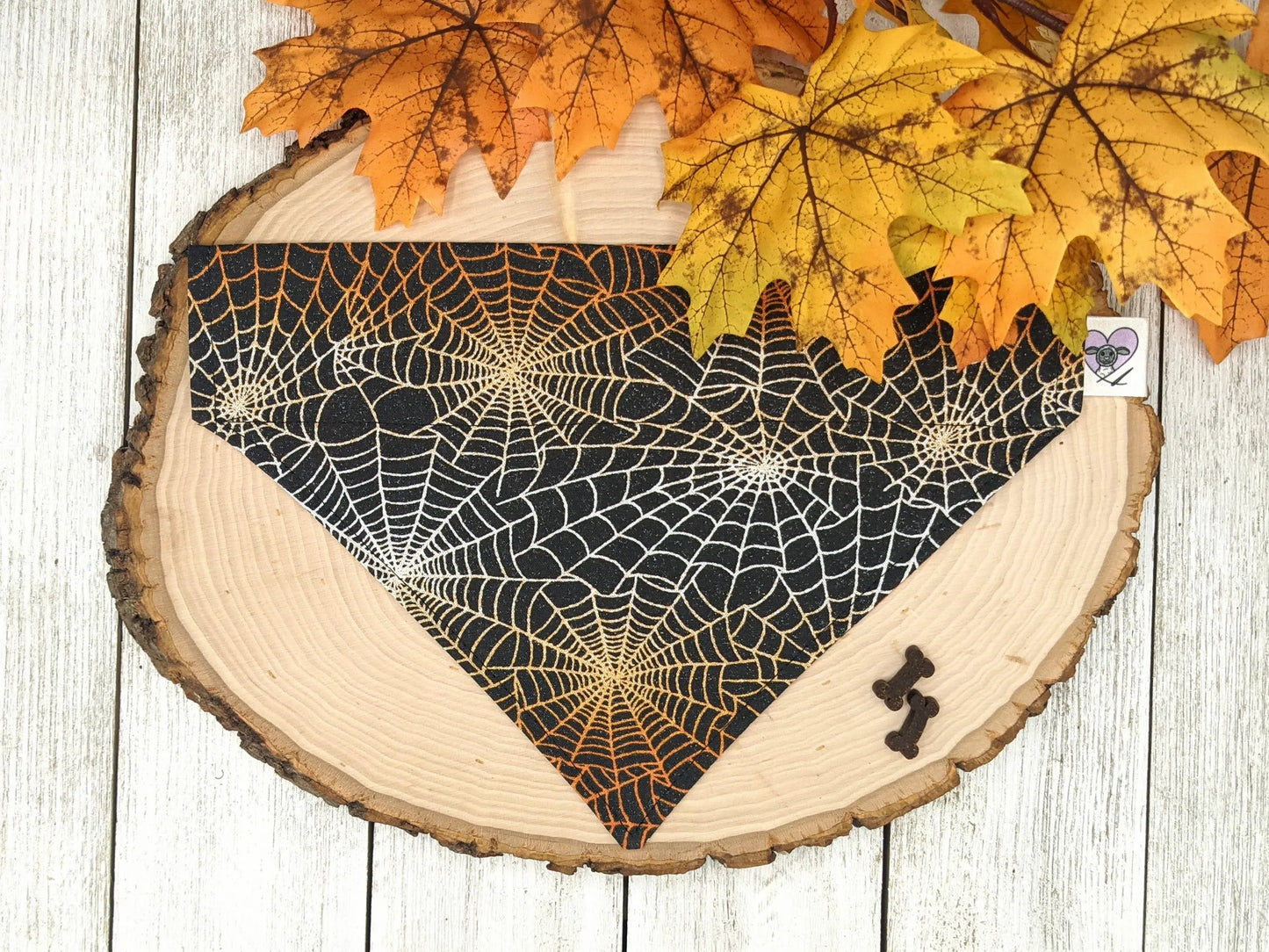 Halloween Dog Bandana - Over-The-Collar Slide-On Pet Bandana (Multiple Sizes)