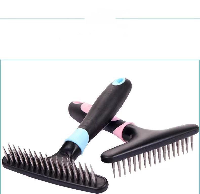 Stainless Steel Pin Brush - Professional Hair Removal Comb for Dogs - Pets Perfect